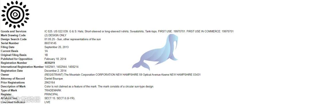 美国本土品牌The Mountain被HSP律所代理,卖家请及时排查下架!