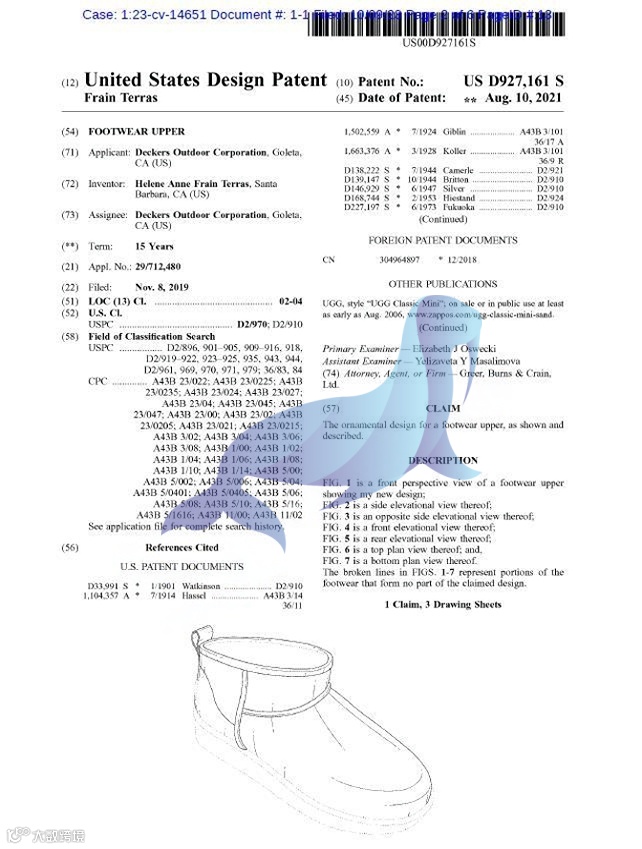 震撼！GBC律師所代理UGG時尚品牌發案起訴，案件號：24-cv-11713