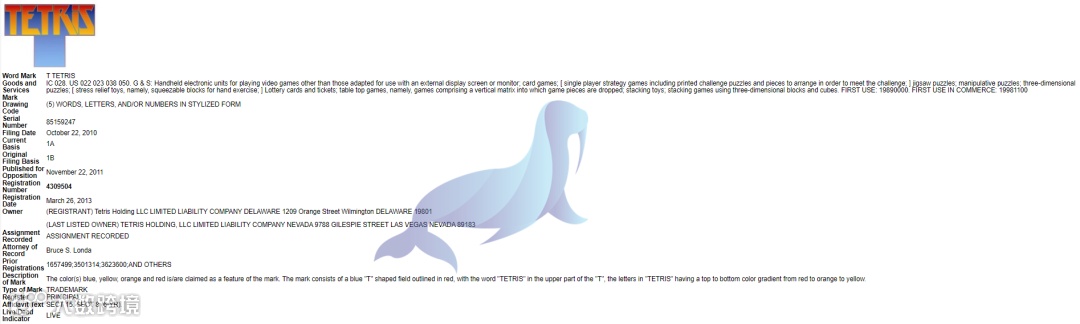 注意！热门游戏TETRIS俄罗斯方块已被律所代理，另还有两起新案，涉及商标，版权，专利，请尽快下架！