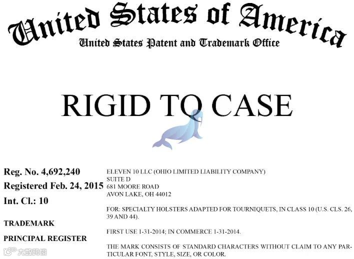 这款ELEVEN 10止血带盒被律所MCDONALD HOPKINS LLC代理，案件号：22-cv-2447
