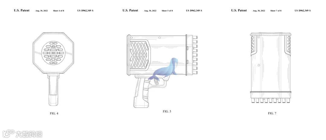 爆款产品 TOY BUBBLE GUN 玩具泡泡枪 外观专利维权，案件号23-cv-60278，速看避雷