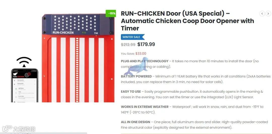 RUN-CHICKEN 自动鸡舍门，商标+版权维权诉讼，案件号：23-cv-774