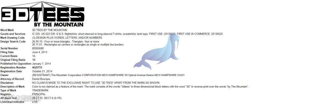 美国本土品牌The Mountain被HSP律所代理,卖家请及时排查下架!