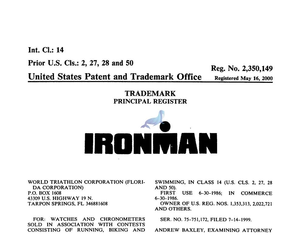 GBC代理体育赛事品牌铁人三项IRONMAN,案件号:22-cv-2905,卖家速速排查,下架相关产品!