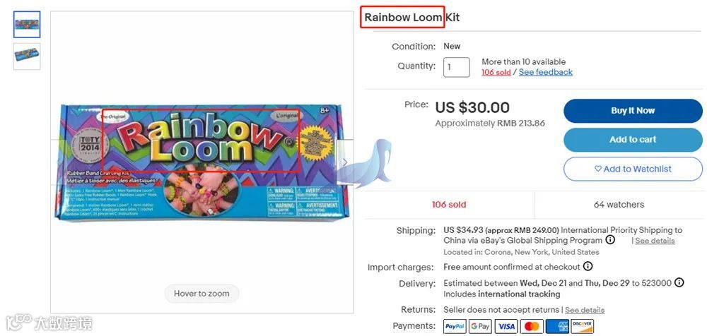彩虹皮筋 RAINBOW LOOM 再度发案，案件号：22-cv-5124，KEITH代理MARTA TESORO WORKS