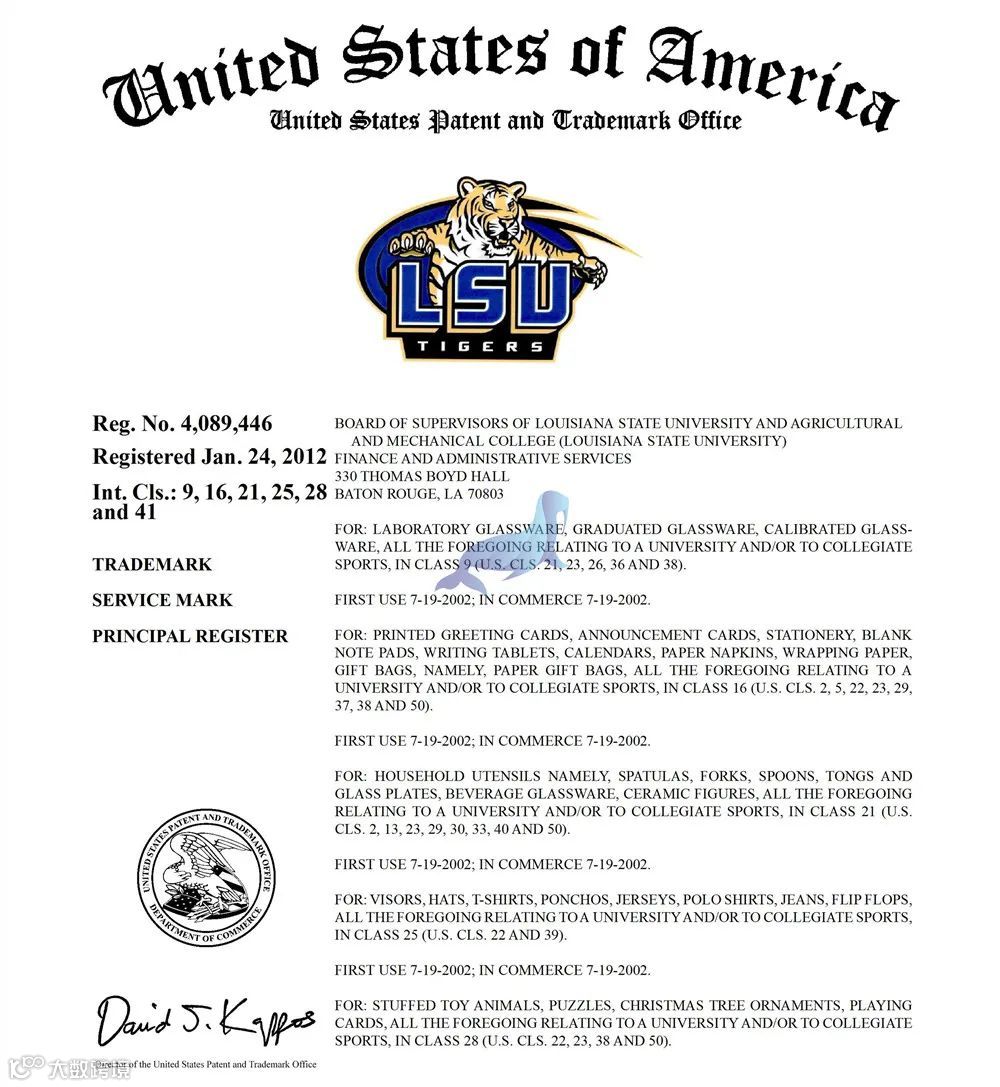 路易斯安那州立大学老虎队 LSU Tigers商标维权,GBC刚刚发案,案件号:22-cv-2630