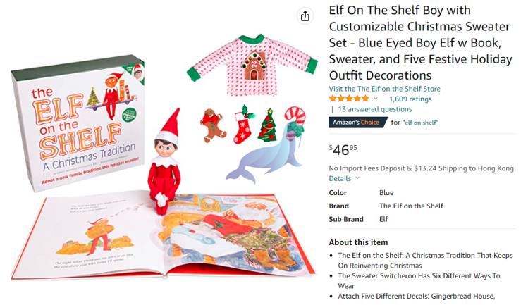 22-cv-4594,圣诞爆款THE ELF ON THE SHELF 书架上的精灵发案维权