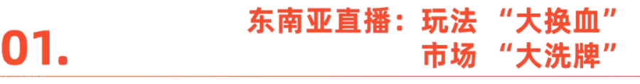 直播：电商东南亚的“变阵时刻”