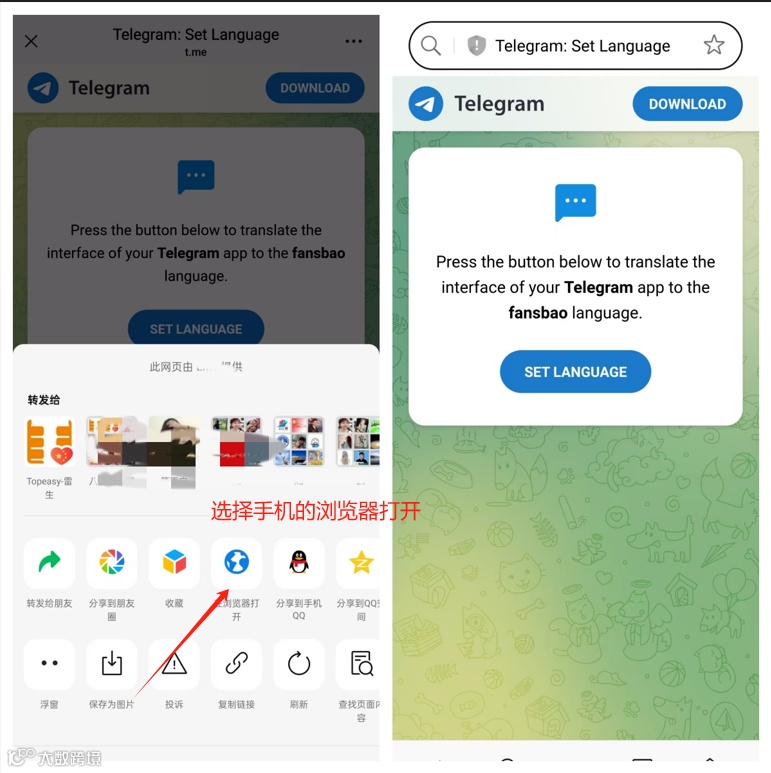 Telegram（电报）中文版界面设置最新教程