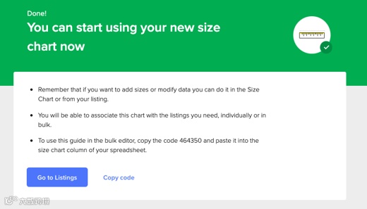 有效降低退货率，为您的买家设置专属尺码对照表！
