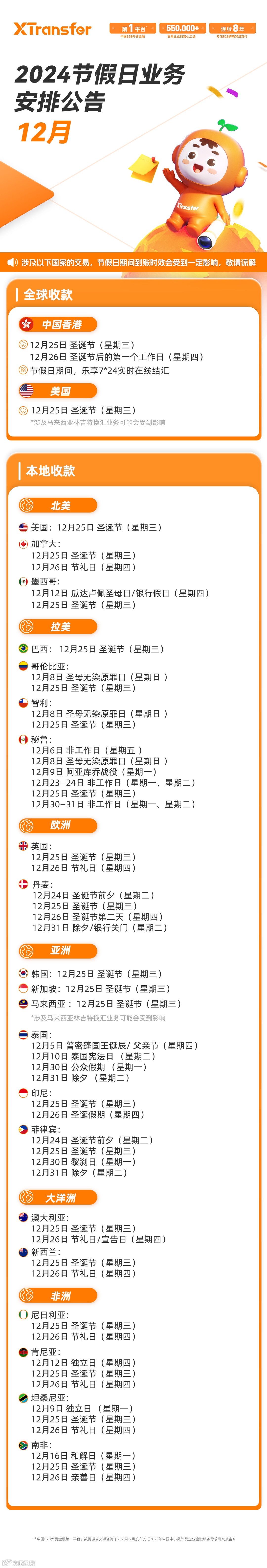 12月海内外假期公告 | <a target=