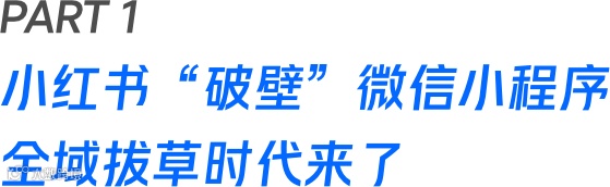 小红书上线直跳微信小程序功能，全域种草走向品效合一！