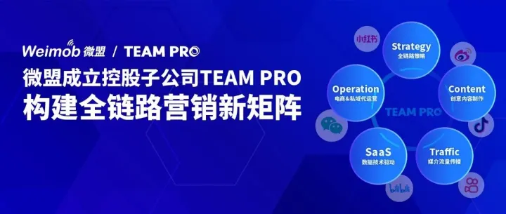 微盟成立控股子公司TEAM PRO，构建全链路营销新矩阵