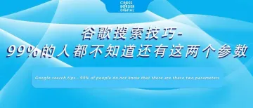 谷歌搜索技巧-99%的人都不知道还有这两个参数