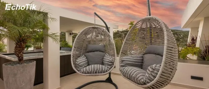 20天GMV突破百万！蛋形室外秋千椅在TikTok美区正值旺季！｜EchoTik选品洞察