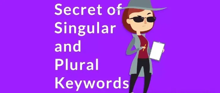 关键词的单复数可以应用到不同的页面