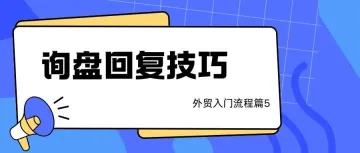 外贸人收到询盘如何高效回复，提高转化率（外贸流程篇5）