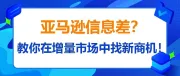 玩转亚马逊选品信息差，手把手教你在增量市场中发现新商机！