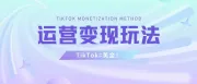 TikTok=美金！超火爆的TikTok运营变现玩法