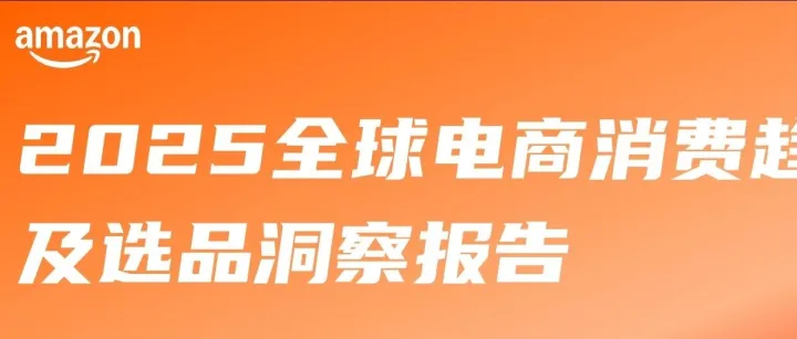 重磅！亚马逊发布《2025全球电商消费趋势及选品洞察报告》，跨境卖家不要错过！