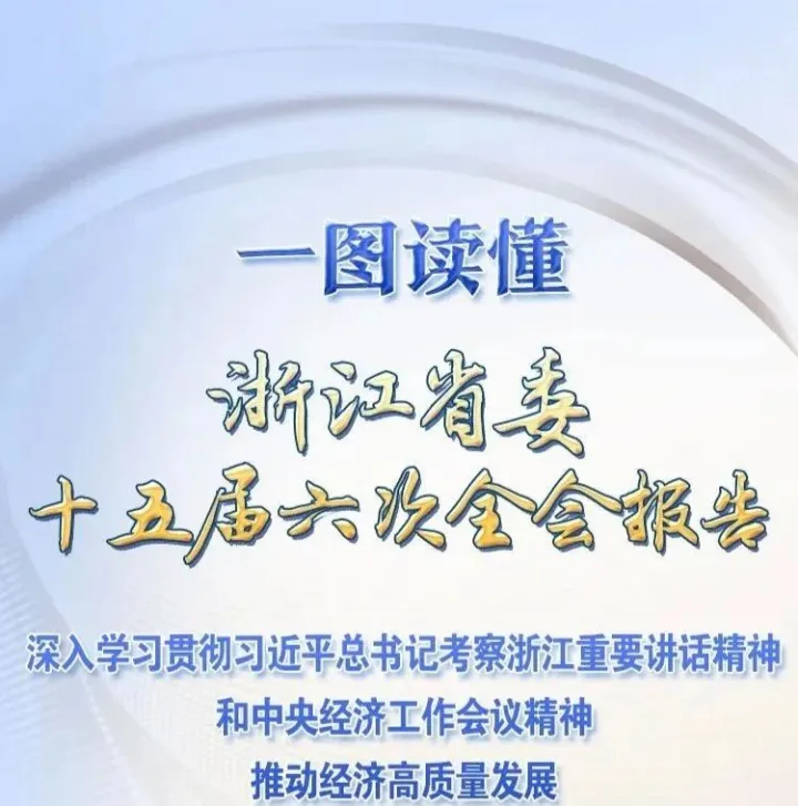 一图读懂丨浙江省委十五届六次全会报告