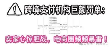 跨境支付机构巨额罚单，电商卖家如何防雷避坑？