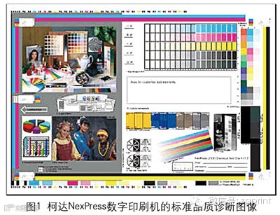 图1 柯达NexPress数字印刷机标准品质诊断图像
