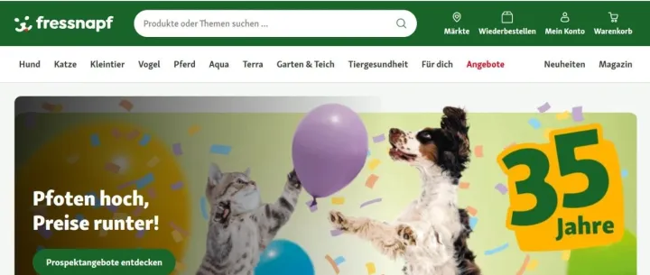 Fressnapf-欧洲最大的宠物用品零售商之一，销售额达35亿欧元，门店超1600家