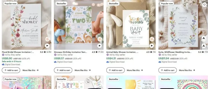 不惧关税战 Etsy 可以卖的12款爆利的虚拟产品