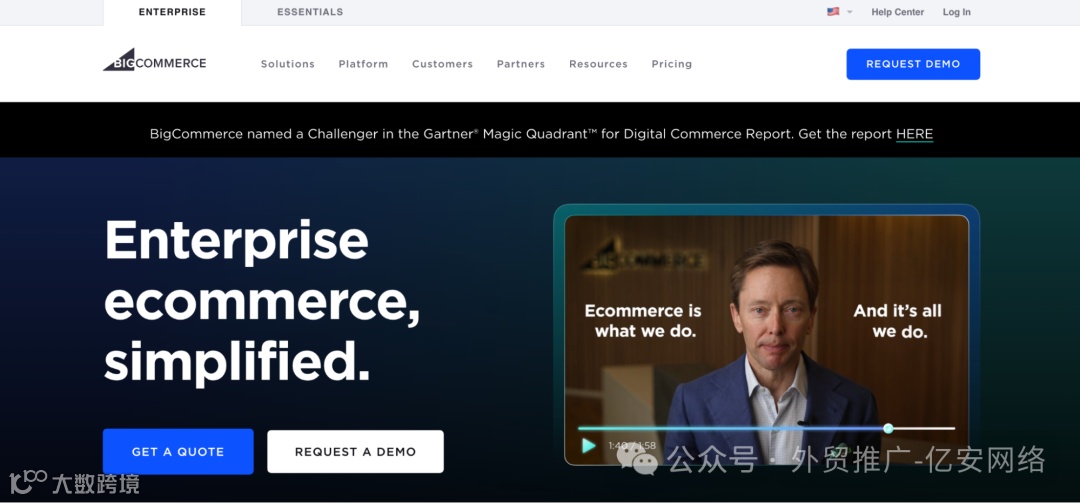 BigCommerce界面图