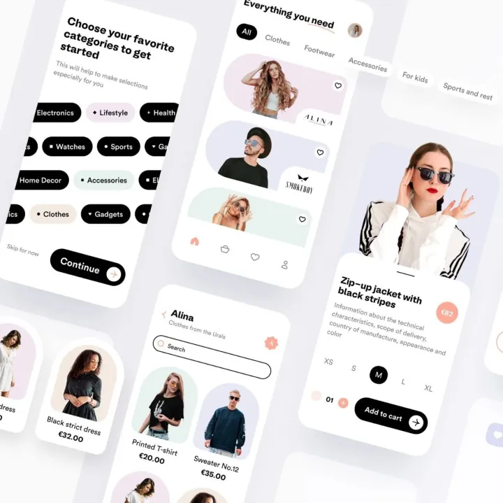 Appify跨境电商独立站App移动应用程序设计案例: Shopify手机App, WordPress/Magento App