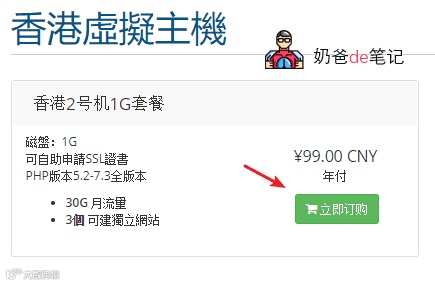 点击立即订购按钮