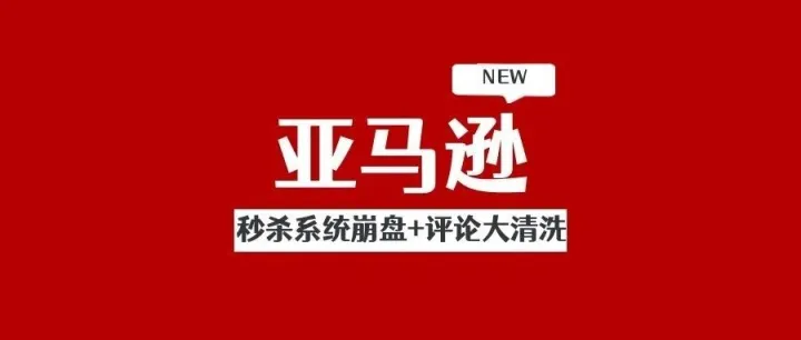 亚马秒杀系统崩盘+评论大清洗，60%卖家单量断崖暴跌