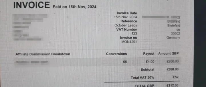 出售一个联盟账号和一个offer