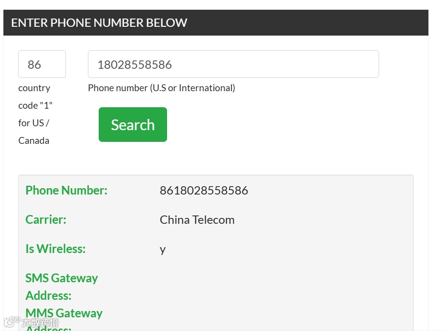 虚拟号查询示例