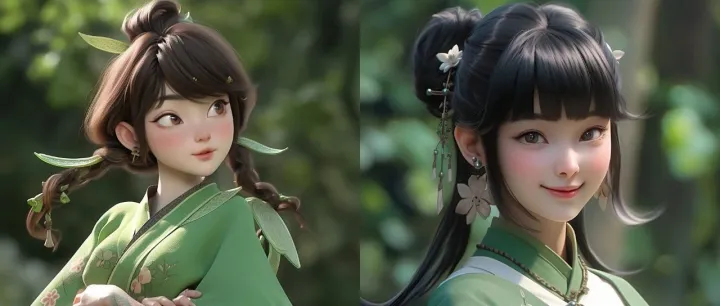 如何让AI创造传统颜色？端午节主题国色少女