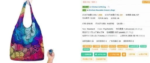 近30天卖出1908单的袋子，小伙伴说闭眼上架就能赚翻？