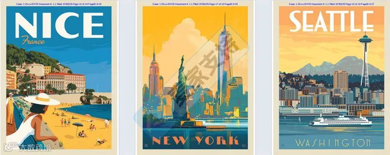 5-cv-07470,国家公园海报成TRO雷区？手绘复古设计维权升级"