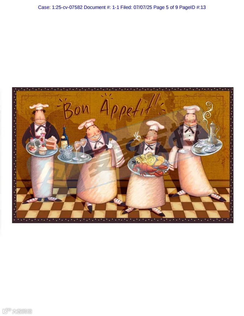 5-cv-07582,keith新案速递,童趣美学作品维权突击,TRO冻结倒计时!"