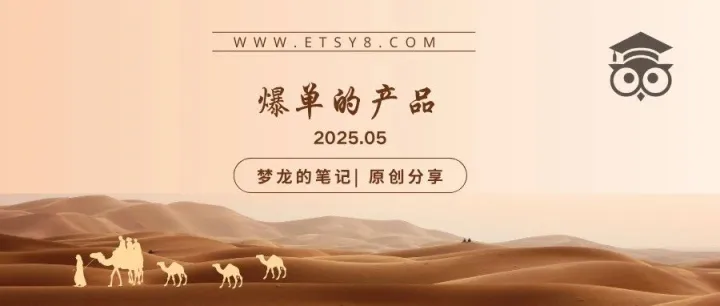 Etsy 平台正在爆单的产品（US） 2025.05