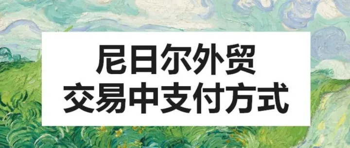 尼日尔外贸交易中支付方式