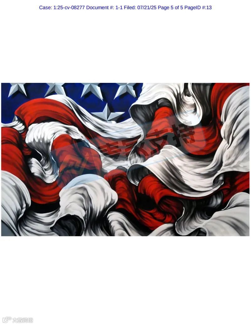 025-cv-08277,TRO警报!9·11纪念作品维权,当心美国国旗版权陷阱"