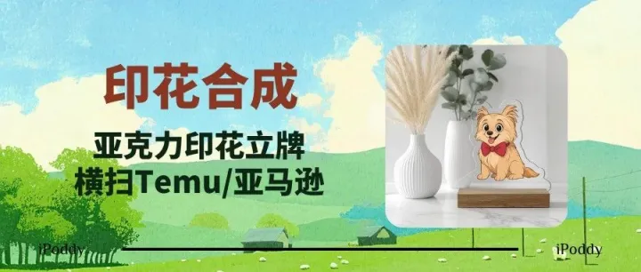 "紧急入局！成本3元卖30元，新手靠'印花金矿'月入20万，日销10万单的跨境印钞机！亚克力立牌暴利革命横扫Temu/亚马逊