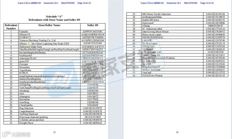 5-cv-00800,乡村题材版权申请维权!申请TRO冻结54店"