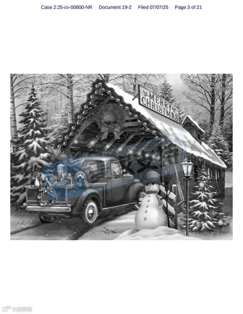 5-cv-00800,乡村题材版权申请维权!申请TRO冻结54店"