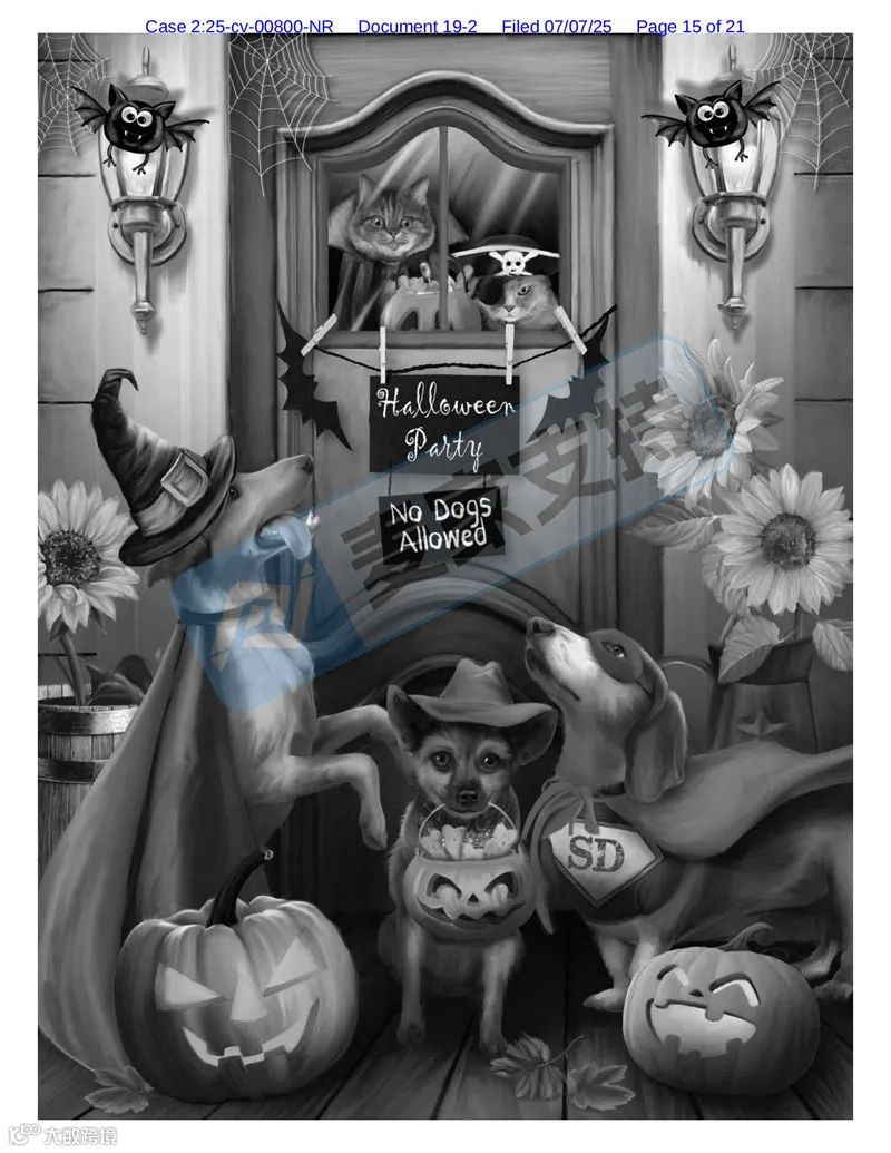 5-cv-00800,乡村题材版权申请维权!申请TRO冻结54店"