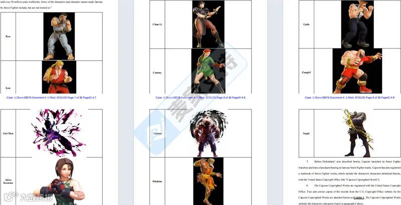 5-cv-09079,经典IP街头霸王商标&版权维权,当心TRO冻结!"