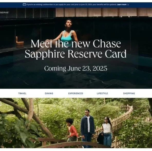 Chase Sapphire <em>Reserve</em>：新版 100k+$500 开卡奖励来了；老版 $550 年费还在