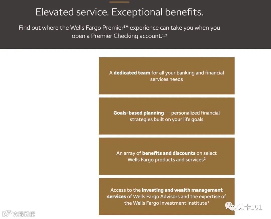 Wells Fargo Checking 账户介绍【新开或者升级 Premier 有 $2500 奖励！】- 大数跨境