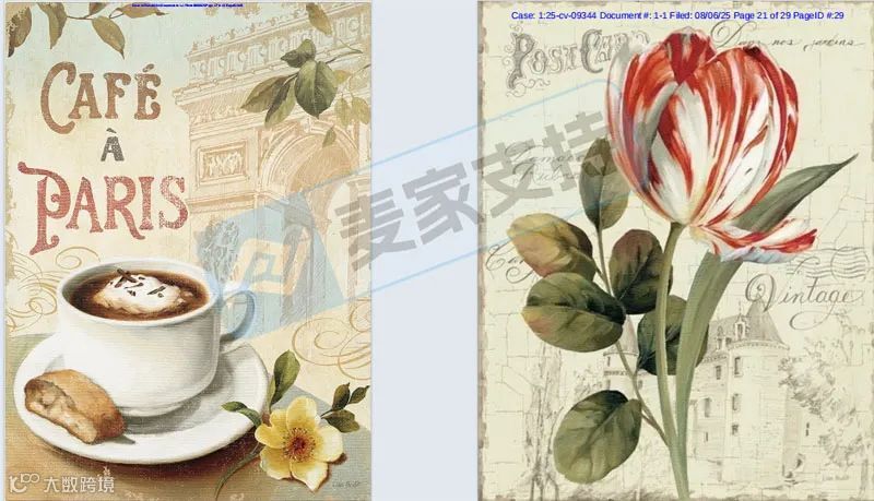 5-cv-09344,14个候补版权突袭!预计将TRO冻结近千店的Lisa